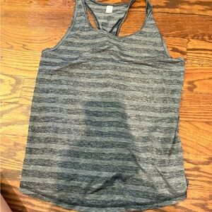Gray Striped Women's Tank Top